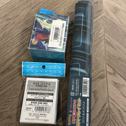 Pokemon Card Game Cynthia & Garchomp Playmat Deck Case Sleeve Set Supply Japan - Image 2