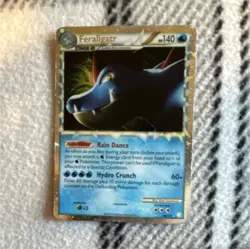 Pokemon Feraligatr Prime Ultra Rare Holo Stage 2 140 HP HGSS 108/123 Card - Image 1
