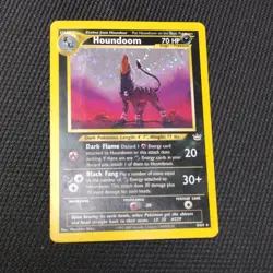 Houndoom 8/64 Neo Revelation Rare Pokemon Card 2000 WOTC - Image 1