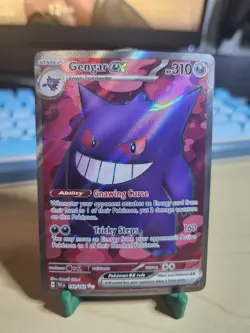 Pokemon Gengar EX TCG Full Art Ultra Rare Holo Card 193/162 Temporal Forces - Image 1