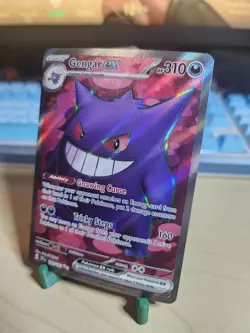 Pokemon Gengar EX TCG Full Art Ultra Rare Holo Card 193/162 Temporal Forces - Image 2
