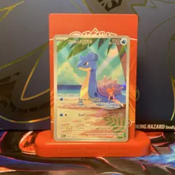 mistys lapras full art holo aquabeast basic pokemon tcg card stock 110 hp - Image 1
