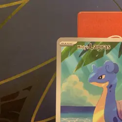 mistys lapras full art holo aquabeast basic pokemon tcg card stock 110 hp - Image 3