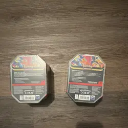 Pokemon Charizard Tin Storage Tins Lot of 2 for Pokemon Trading Card Game - Image 3