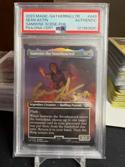 2023 MTG #449 Samwise the stouthearted Signed by Sean Astin PSA Authentic - Image 1