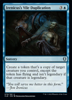 1x IRENICUS'S VILE DUPLICATION - Commander - MTG - Magic the Gathering - Image 1