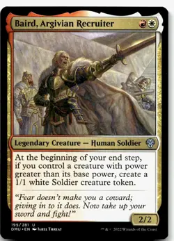 Baird, Argivian Recruiter, Dominaria United #195 MTG - Image 1
