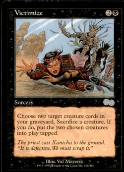 MTG Victimize LP Light Play Urza's Saga [2175] - Image 1