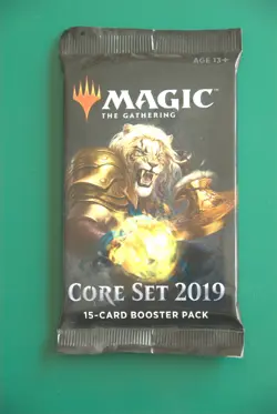 MAGIC THE GATHERING Core Set 2019 15-Car Booster Pack - Factory Sealed - Image 1