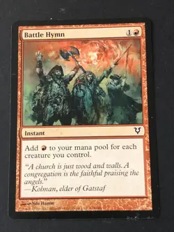Battle Hymn X1 Avacyn Restored Ex Condition See Pics Front/Back - Image 1