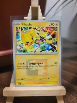 Pokemon TCG Pikachu 2025 World Championship Winner Stamped Promo - Image 2