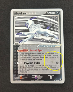 2007 POKEMON WORLD CHAMPIONSHIP DECKS TOM ROOS 92/108 ABSOL EX - LIGHTLY PLAYED - Image 3