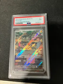 2023 POKEMON MEW EN-151 ILLUSTRATION RARE #173 PIKACHU PSA 9 - Image 1