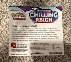 Pokemon TCG Sword & Shield Chilling Reign Booster Box 36 Packs 820650818462 - Image 2