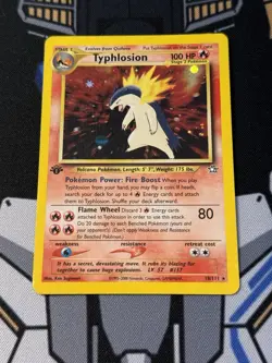 Pokemon TCG Typhlosion Holo Rare 1st Edition Neo Genesis 18/111 - Image 2