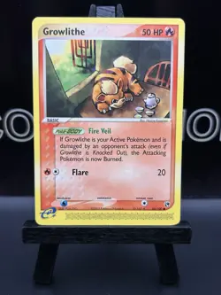 Growlithe 65/100 Unlimited Pokemon Ex Sandstorm Card LP - Image 2