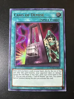Card of Demise Ultra Rare Duel Power DUPO-EN050 LP - Image 1