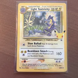 Light Toxtricity SWSH137 Rare Black Star Promo Card(Pokemon TCG Celebrations) - Image 1