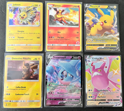 6 Pokemon Promo Cards Jorteon, Flareon,Pikachu V,Pikachu,Hatterene V,Crobat VMAX - Image 1