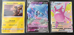6 Pokemon Promo Cards Jorteon, Flareon,Pikachu V,Pikachu,Hatterene V,Crobat VMAX - Image 3