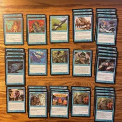 MTG: Tempest Block - 115 Blue Cards - Tempest, Stronghold, Exodus - Magic - Image 1