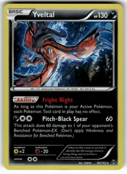 Yveltal - (Cosmos Holo) 094/162 Blister Exclusives LP Pokemon Card TCG - Image 1