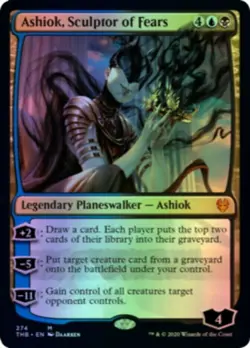 1x FOIL ASHIOK, SCULPTOR OF FEARS - Theros - MTG - Magic the Gathering - Image 1