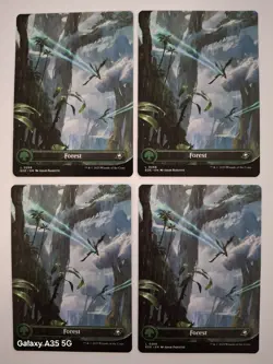 Edge of Eternities Full Art Forest Non Foil x 4 PLAY SET - mtg - Image 1