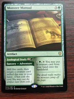 1x FOIL MONSTER MANUAL - Baulder's Gate - MTG - Magic the Gathering - Image 1