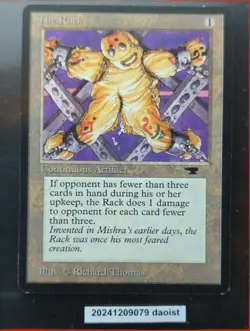 MTG The Rack Antiquities Rare Magic The Gathering LP - Image 3