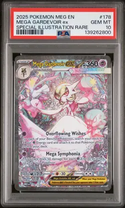 2025 POKEMON MEG EN-MEGA EVOLUTION #178 MEGA GARDEVOIR EX PSA 10 - Image 1