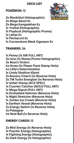 Mega Absol Ex & Mega Kangaskhan - Pokemon TCG - OutTheBoxTCG Custom Meta Decks - Image 2