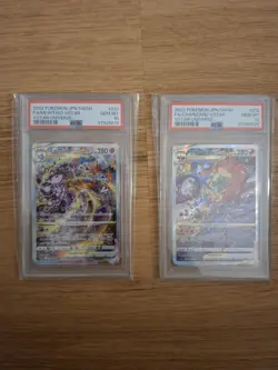 Carte pokemon Charizard Vstar #212 JP e Mewtwo Vstar #221 JP PSA 10 - Image 1