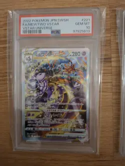 Carte pokemon Charizard Vstar #212 JP e Mewtwo Vstar #221 JP PSA 10 - Image 3