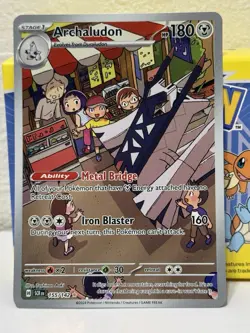 Pokemon Archaludon Illustration Rare SV07: Stellar Crown 155/142 NM - Image 1