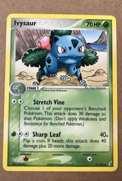 2006 Pokemon TCG Ivysaur - 35/100 - Non Holo EX Crystal Guardians - Image 3