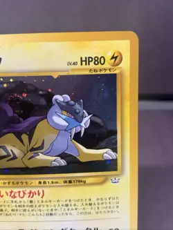 Pokemon TCG JPN Neo Revelation Raikou Holo Rare No. 243 WOTC VTG LP/NM 2000 - Image 3
