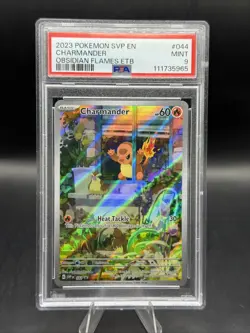 2023 POKEMON SVP EN-SV BLACK STAR PROMO #044 CHARMANDER PSA 9 - Image 1