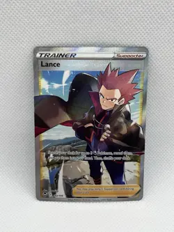 Lance 192/195 Trainer Full Art Pokemon Swsh12 Silver Tempest NEAR MINT NM - Image 1