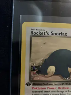 🐾Rocket's Snorlax 033/132 Gym Heroes 1st Edition Regular Rare - Pokemon Lp - Image 2