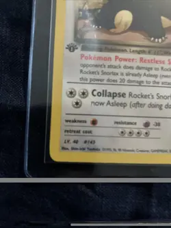 🐾Rocket's Snorlax 033/132 Gym Heroes 1st Edition Regular Rare - Pokemon Lp - Image 5