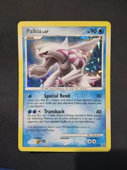 Pokemon Palkia DP27 Cracked Ice Holo 2008 Diamond & Pearl Black Star Promo JUMBO - Image 1
