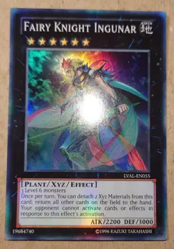 Yu-Gi-Oh! Fairy Knight Ingunar LVAL-EN055 Super Rare - Image 1