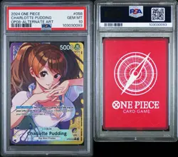 PSA 10 – 2024 ONE PIECE OP08-TWO LEGENDS 058 CHARLOTTE PUDDING ALT ART (English) - Image 3
