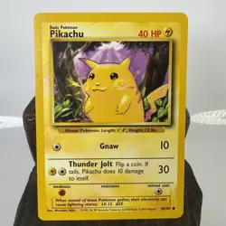 Pokemon Pikachu Card 58/102 Pokemon Base Set TCG - Image 1
