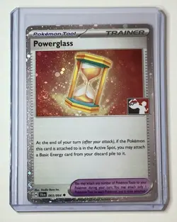 Pokemon Powerglass - 063/064 Prize Pack Series Cards Cosmo Holo Pack Fresh - NM - Image 1