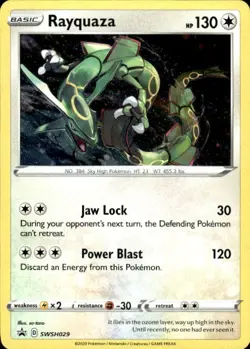 Rayquaza - Holo Promo SWSH: Sword & Shield Promo Cards SWSH029 NM - Image 1