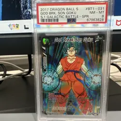 God Break Son Goku PSA 8 BT1-031 SPR Dragon Ball Super Card Game DBS - Image 1
