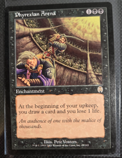 Phyrexian Arena Apocalypse 2001 MTG Black Enchantment LP - Image 1