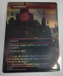 Commander Masters #646 Vandalblast (Borderless) Foil - Image 1